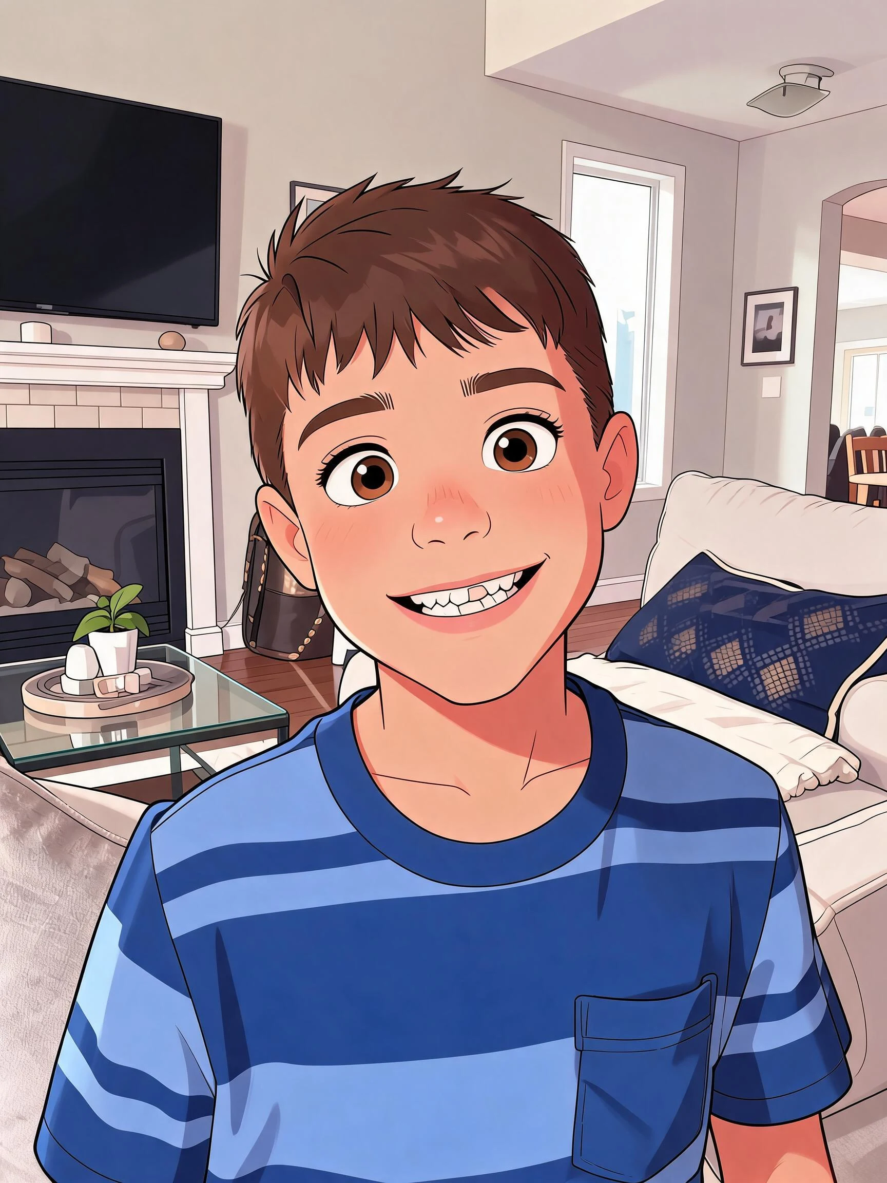 After — Cartoon kid