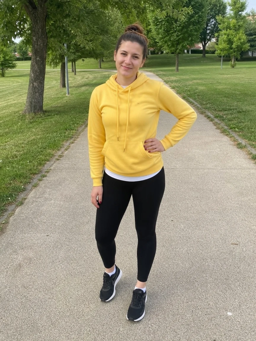 Before — Woman Yellow Park