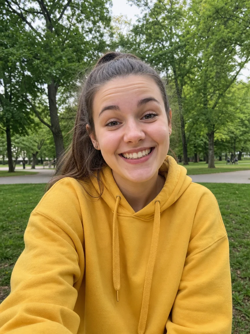 Before — Woman Yellow Park