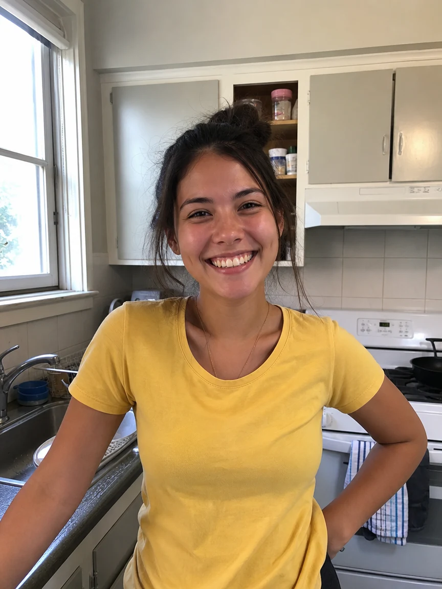 Before — Woman Smile Kitchen