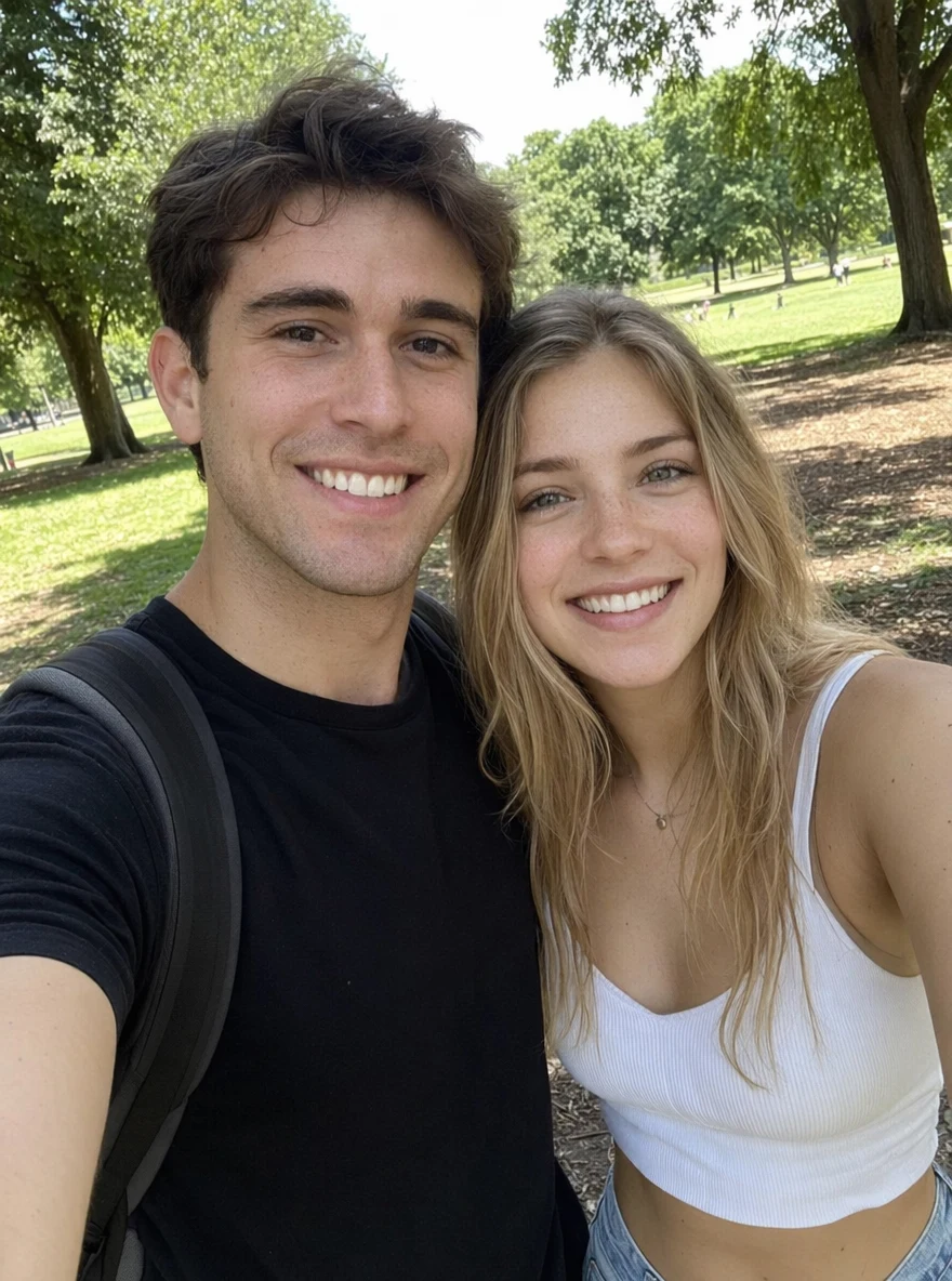Before — Couple hug