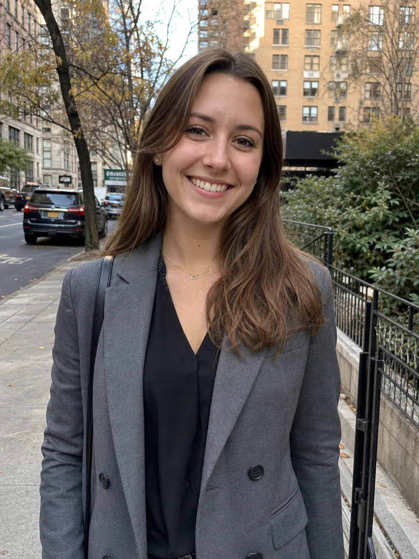 Before — Woman Blazer Street