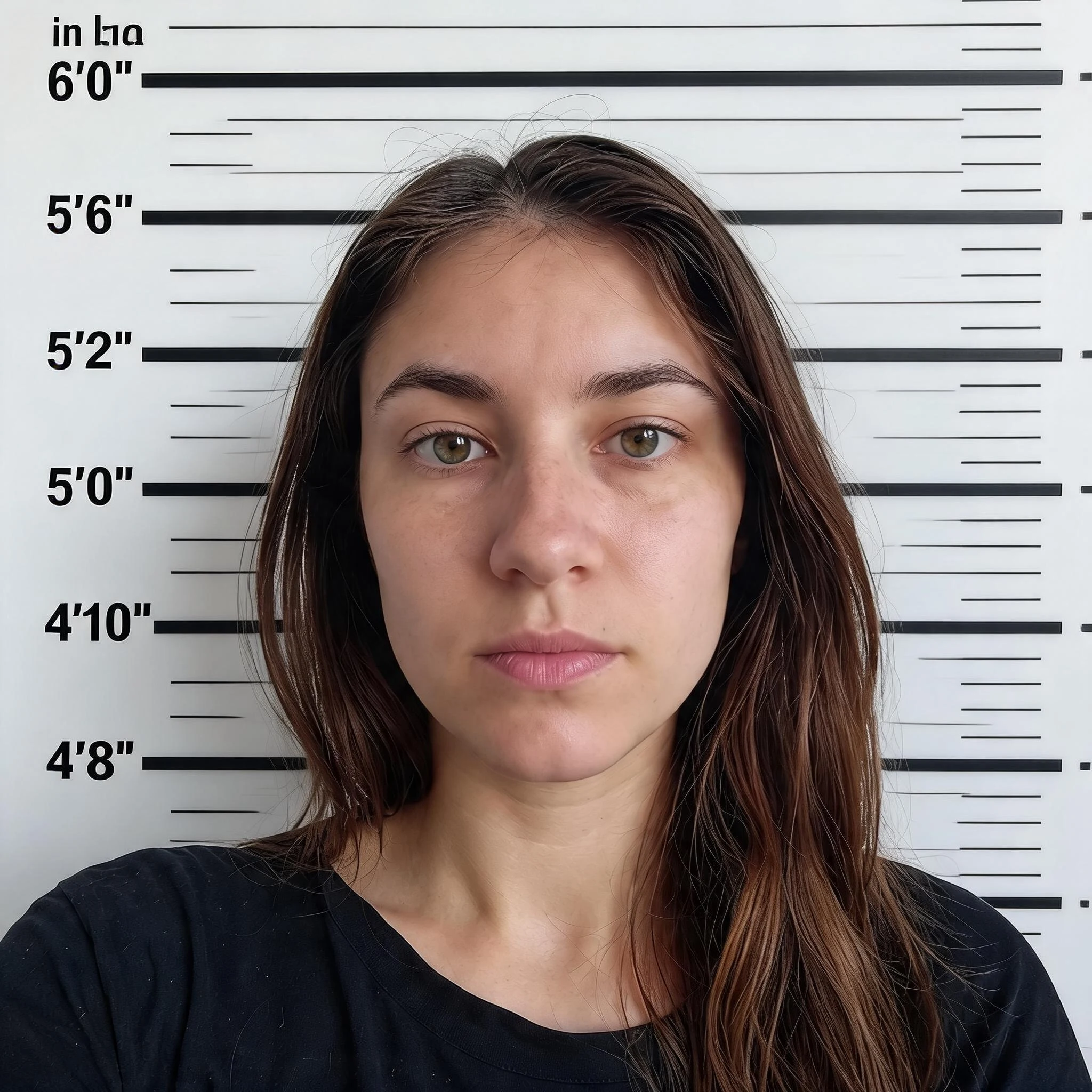 After — Her mugshot