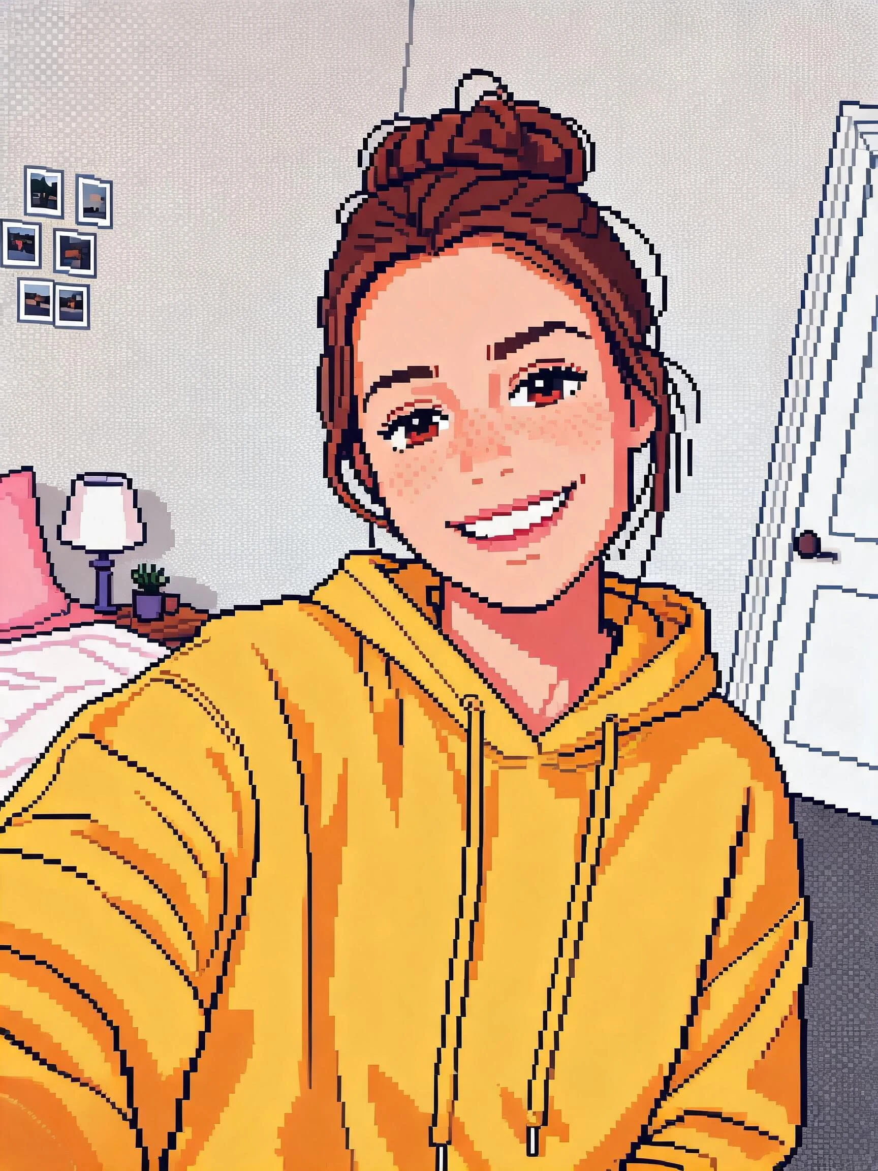 After — Woman Yellow Bedroom