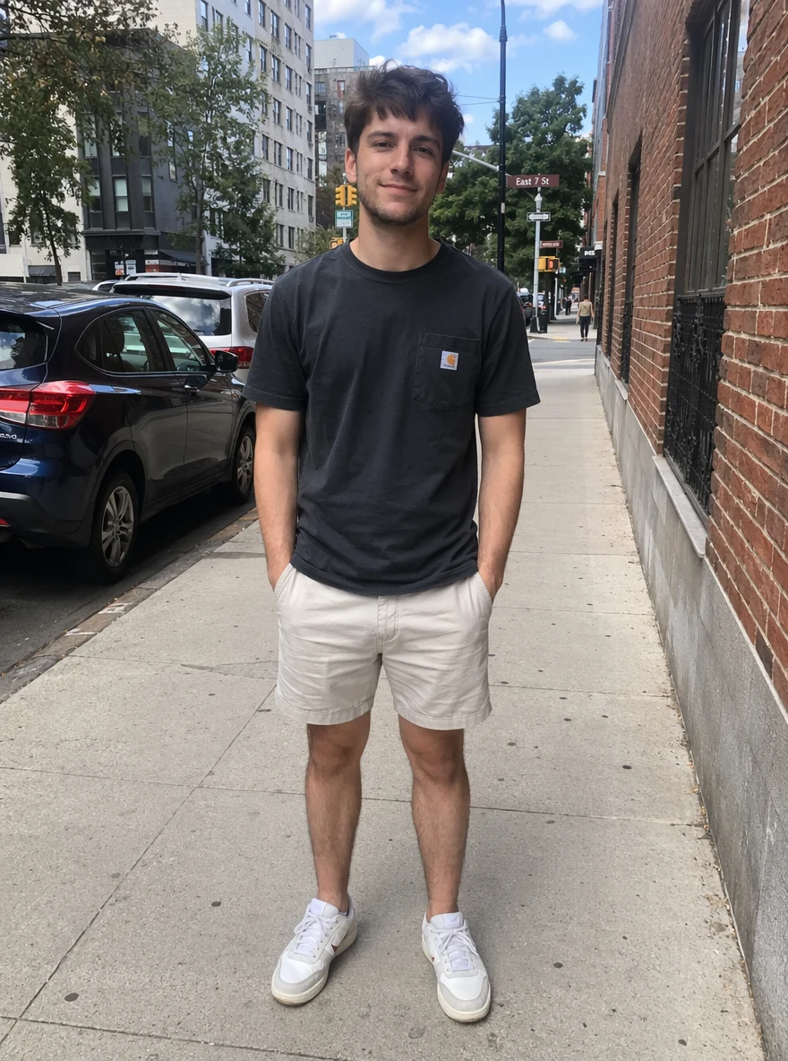 Before — Man Standing Street