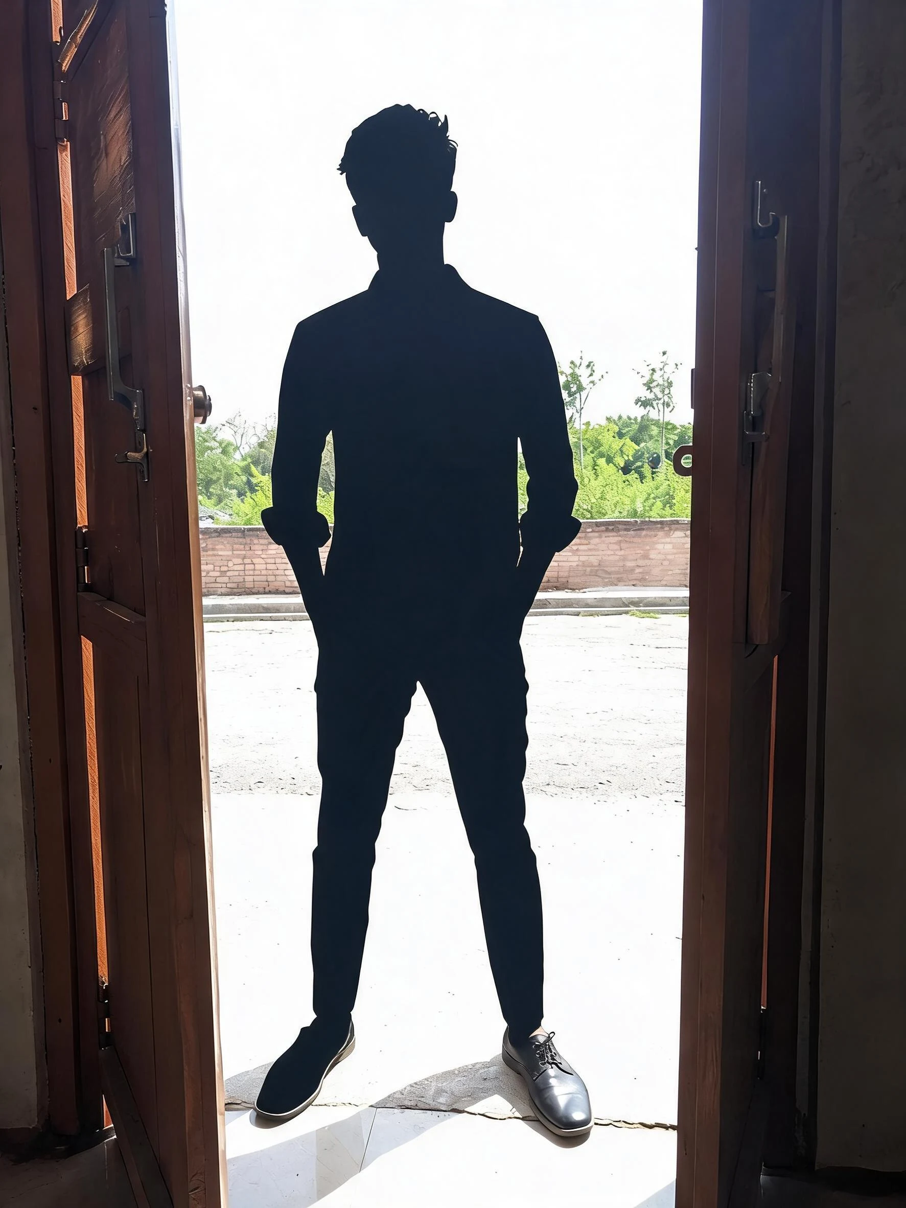 After — Man Backlit Doorway