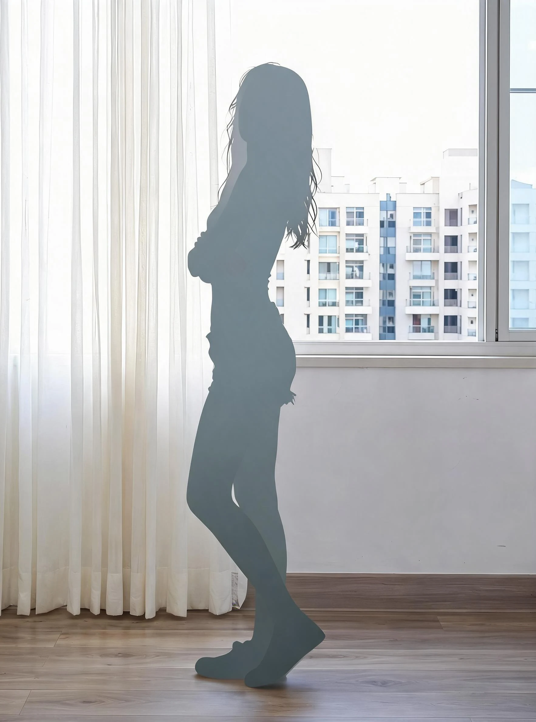 After — Woman Window Pose
