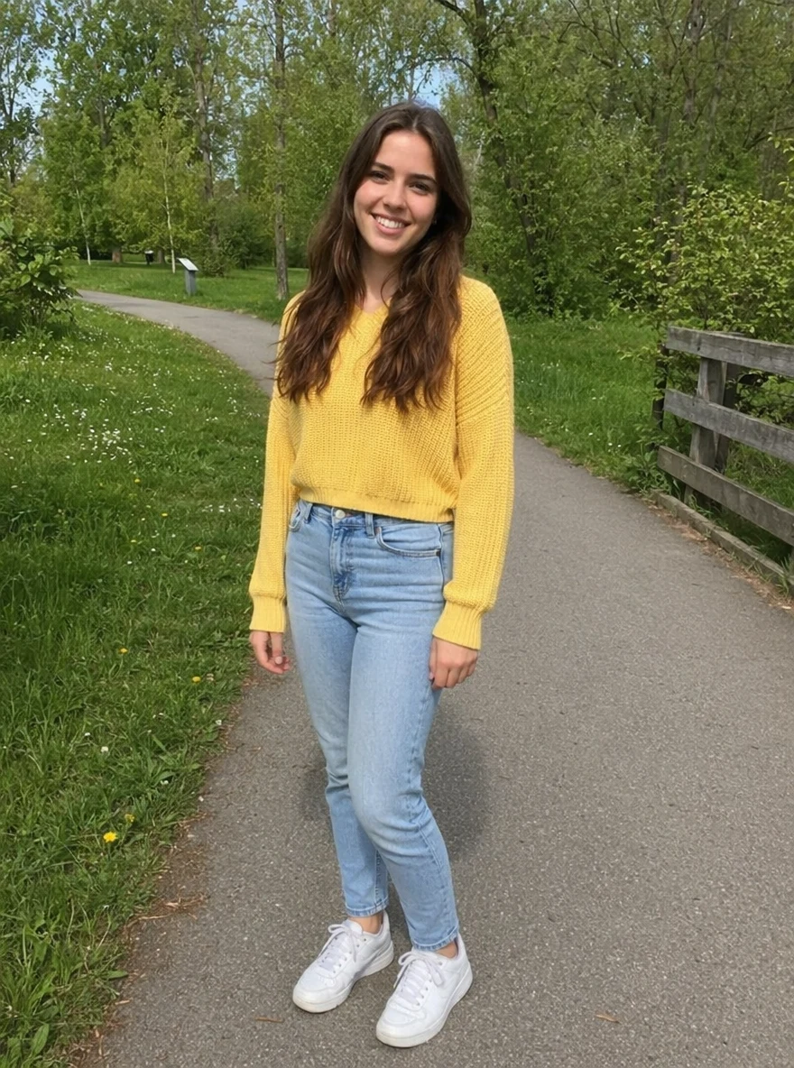 Input 1 — Woman Park Yellow