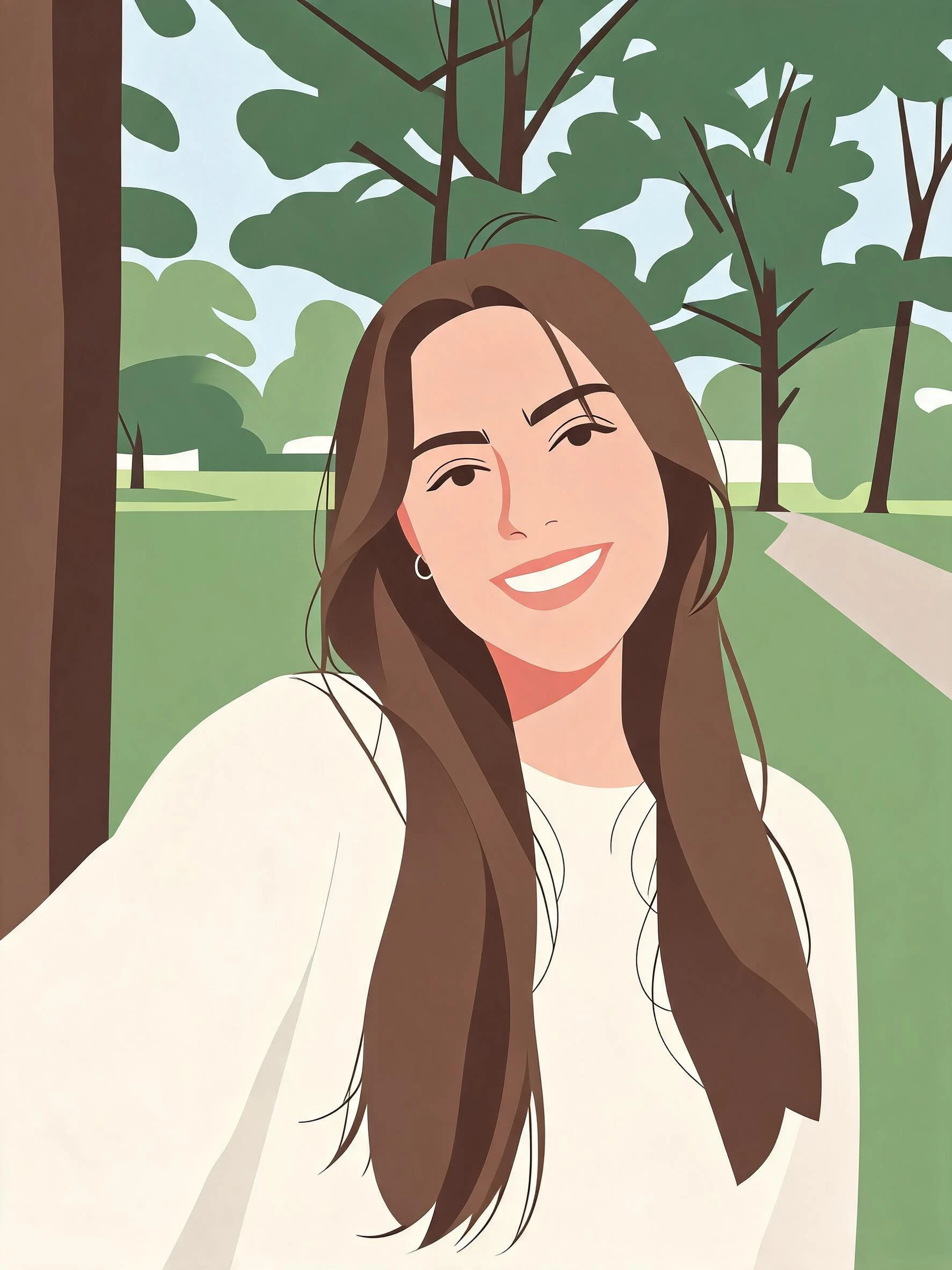 After — Woman Smile Park