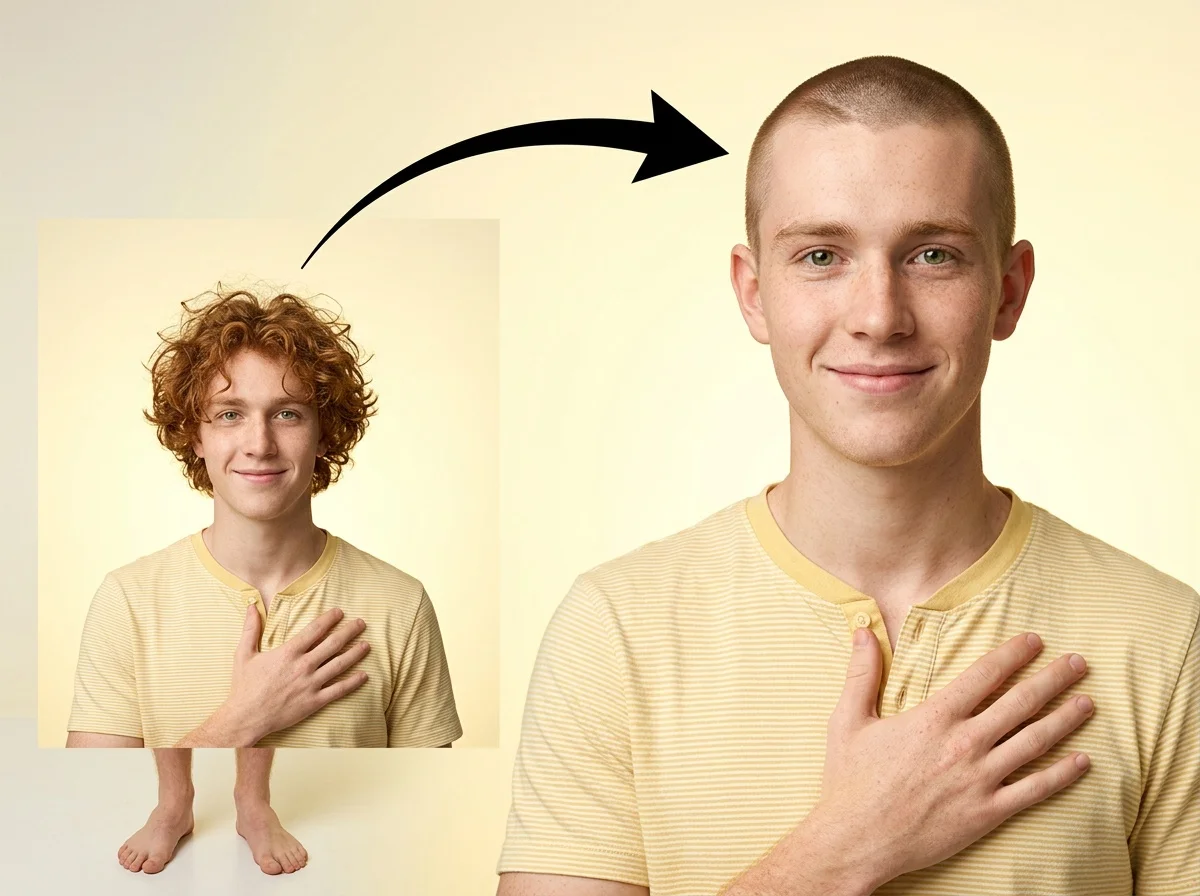 AI Buzz Cut Filter