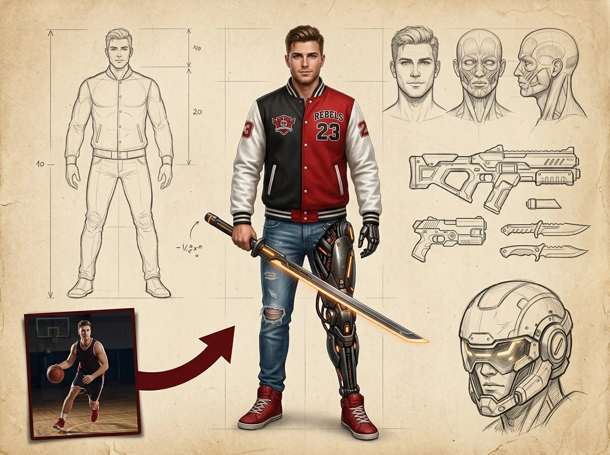 AI Character Design Sheet Generator