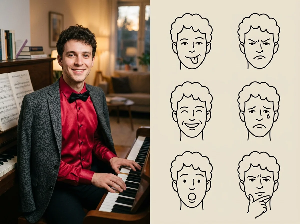 AI Simple Line Art Emoji Generator