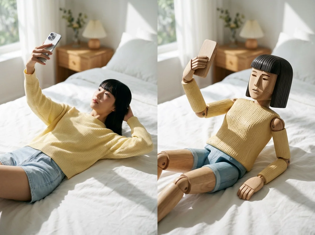 AI Wooden Puppet Effect
