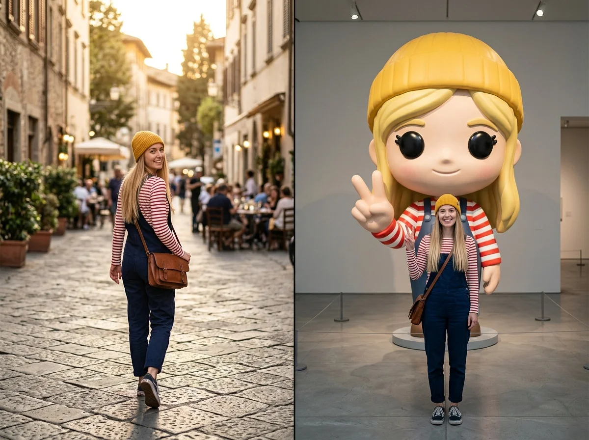 Next to My Cartoon Statue