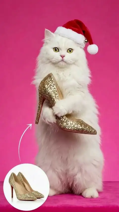 Santa Kitty Product Ad