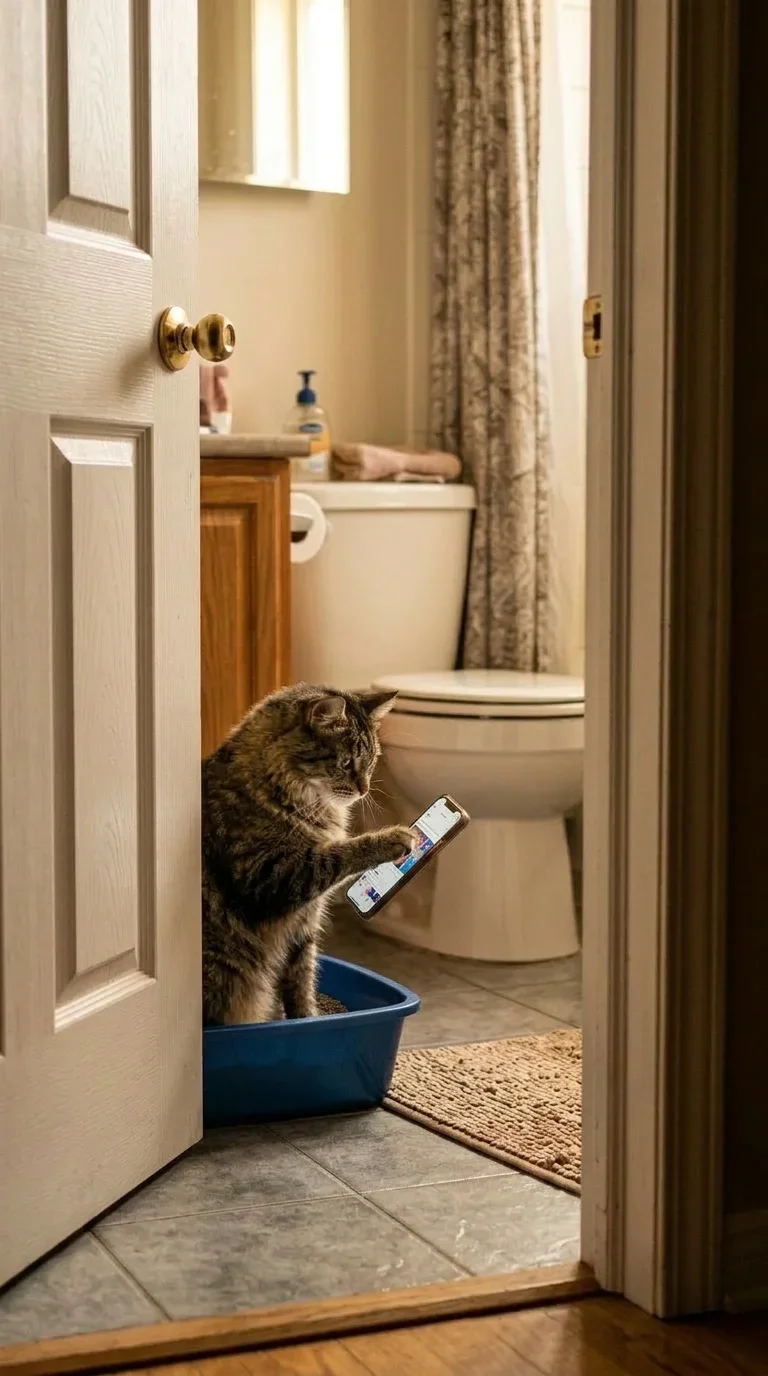 Pet Phone Scrolling