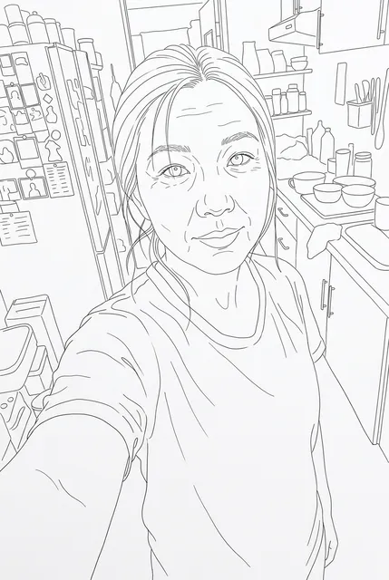 Minimal line art