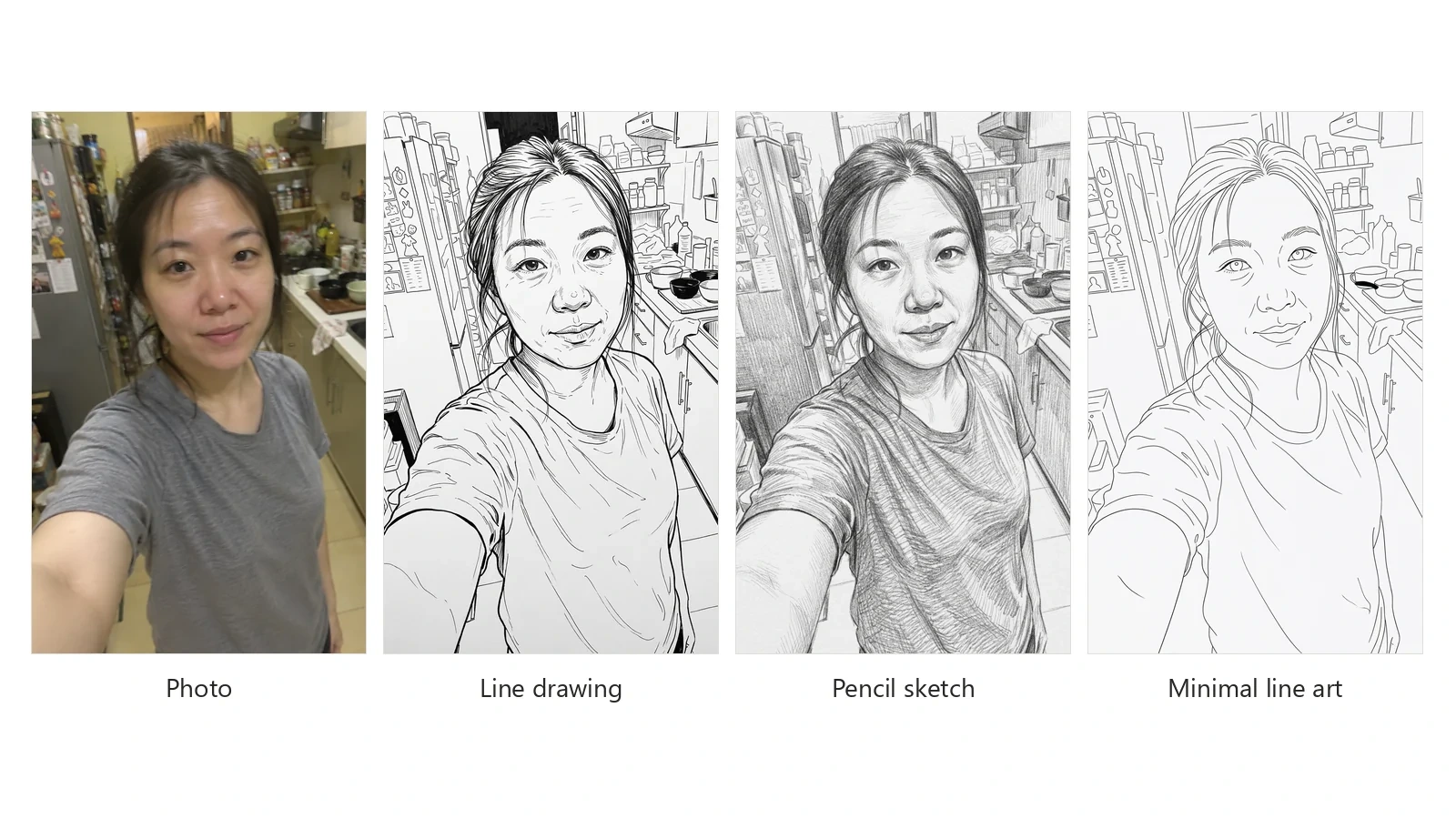 AI Photo to Line Drawing