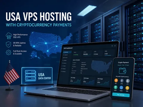 USA VPS Hosting with Cryptocurrency Payments